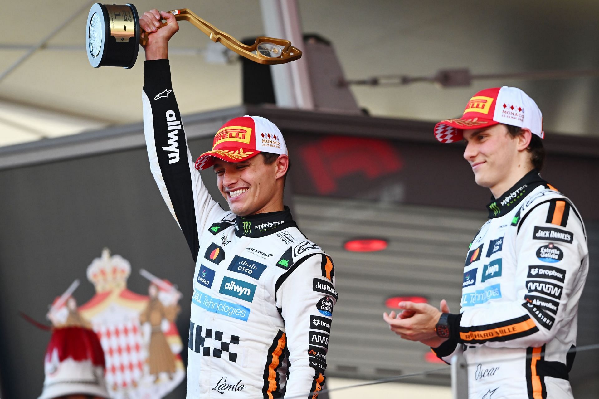 Lando Norris celebrates maiden Monaco Grand Prix victory - Source: Getty
